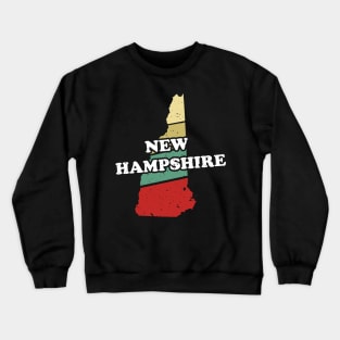 New Hampshire State Vintage Retro Souvenir print Crewneck Sweatshirt